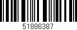 Código de barras (EAN, GTIN, SKU, ISBN): '51886387'