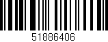 Código de barras (EAN, GTIN, SKU, ISBN): '51886406'