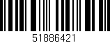 Código de barras (EAN, GTIN, SKU, ISBN): '51886421'