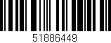 Código de barras (EAN, GTIN, SKU, ISBN): '51886449'