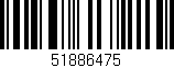 Código de barras (EAN, GTIN, SKU, ISBN): '51886475'