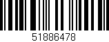 Código de barras (EAN, GTIN, SKU, ISBN): '51886478'