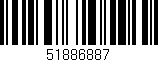 Código de barras (EAN, GTIN, SKU, ISBN): '51886887'