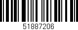 Código de barras (EAN, GTIN, SKU, ISBN): '51887206'