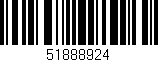 Código de barras (EAN, GTIN, SKU, ISBN): '51888924'