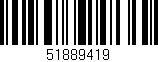 Código de barras (EAN, GTIN, SKU, ISBN): '51889419'