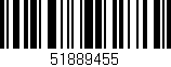 Código de barras (EAN, GTIN, SKU, ISBN): '51889455'