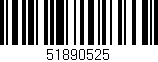 Código de barras (EAN, GTIN, SKU, ISBN): '51890525'