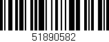 Código de barras (EAN, GTIN, SKU, ISBN): '51890582'