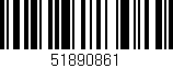 Código de barras (EAN, GTIN, SKU, ISBN): '51890861'