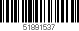 Código de barras (EAN, GTIN, SKU, ISBN): '51891537'