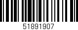 Código de barras (EAN, GTIN, SKU, ISBN): '51891907'