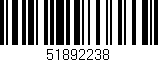 Código de barras (EAN, GTIN, SKU, ISBN): '51892238'