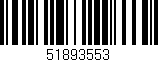 Código de barras (EAN, GTIN, SKU, ISBN): '51893553'