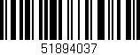 Código de barras (EAN, GTIN, SKU, ISBN): '51894037'