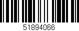 Código de barras (EAN, GTIN, SKU, ISBN): '51894066'