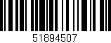 Código de barras (EAN, GTIN, SKU, ISBN): '51894507'