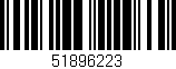 Código de barras (EAN, GTIN, SKU, ISBN): '51896223'