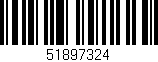 Código de barras (EAN, GTIN, SKU, ISBN): '51897324'