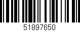 Código de barras (EAN, GTIN, SKU, ISBN): '51897650'