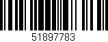 Código de barras (EAN, GTIN, SKU, ISBN): '51897783'
