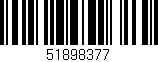 Código de barras (EAN, GTIN, SKU, ISBN): '51898377'