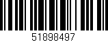 Código de barras (EAN, GTIN, SKU, ISBN): '51898497'