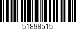 Código de barras (EAN, GTIN, SKU, ISBN): '51898515'