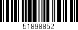 Código de barras (EAN, GTIN, SKU, ISBN): '51898852'
