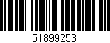 Código de barras (EAN, GTIN, SKU, ISBN): '51899253'