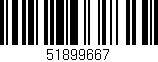 Código de barras (EAN, GTIN, SKU, ISBN): '51899667'