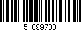 Código de barras (EAN, GTIN, SKU, ISBN): '51899700'