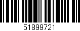 Código de barras (EAN, GTIN, SKU, ISBN): '51899721'