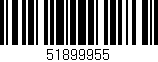 Código de barras (EAN, GTIN, SKU, ISBN): '51899955'