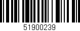 Código de barras (EAN, GTIN, SKU, ISBN): '51900239'