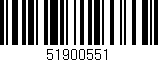 Código de barras (EAN, GTIN, SKU, ISBN): '51900551'