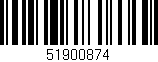 Código de barras (EAN, GTIN, SKU, ISBN): '51900874'