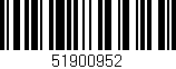 Código de barras (EAN, GTIN, SKU, ISBN): '51900952'