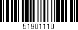 Código de barras (EAN, GTIN, SKU, ISBN): '51901110'