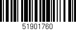 Código de barras (EAN, GTIN, SKU, ISBN): '51901760'