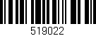 Código de barras (EAN, GTIN, SKU, ISBN): '519022'