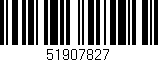 Código de barras (EAN, GTIN, SKU, ISBN): '51907827'
