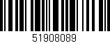 Código de barras (EAN, GTIN, SKU, ISBN): '51908089'