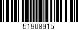 Código de barras (EAN, GTIN, SKU, ISBN): '51908915'