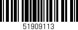 Código de barras (EAN, GTIN, SKU, ISBN): '51909113'
