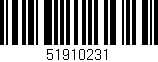 Código de barras (EAN, GTIN, SKU, ISBN): '51910231'