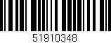 Código de barras (EAN, GTIN, SKU, ISBN): '51910348'