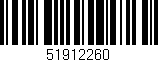 Código de barras (EAN, GTIN, SKU, ISBN): '51912260'