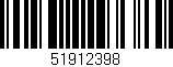 Código de barras (EAN, GTIN, SKU, ISBN): '51912398'