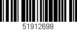 Código de barras (EAN, GTIN, SKU, ISBN): '51912699'